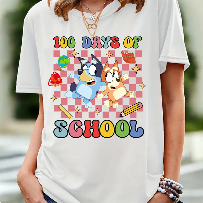 100 Days of School Bluey and Bingo