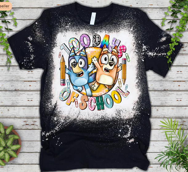 100 Days of School Colorful Bluey