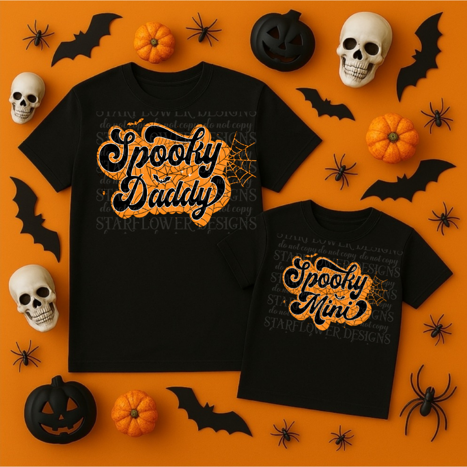 Spooky Mini in Orange Font