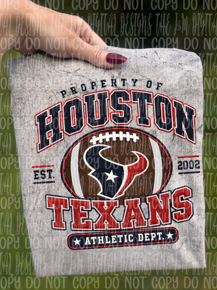 Faux Embroidery Property of Football Collection