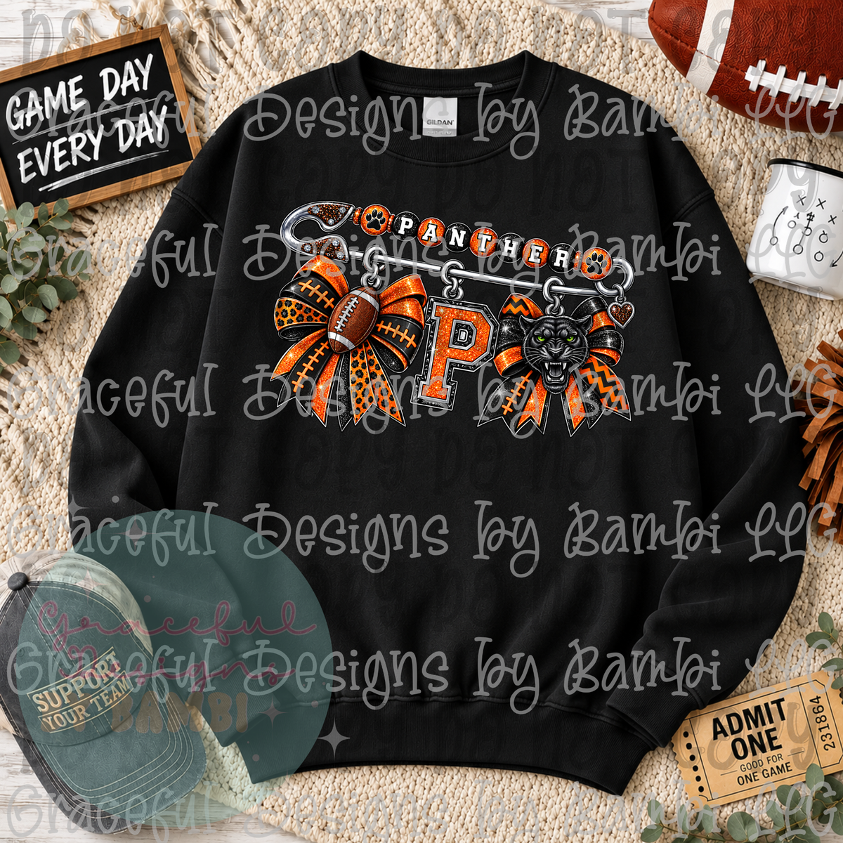 Westwood Panthers Football Safety Pin