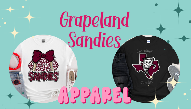 Grapeland Sandies School Related Apparel Collection