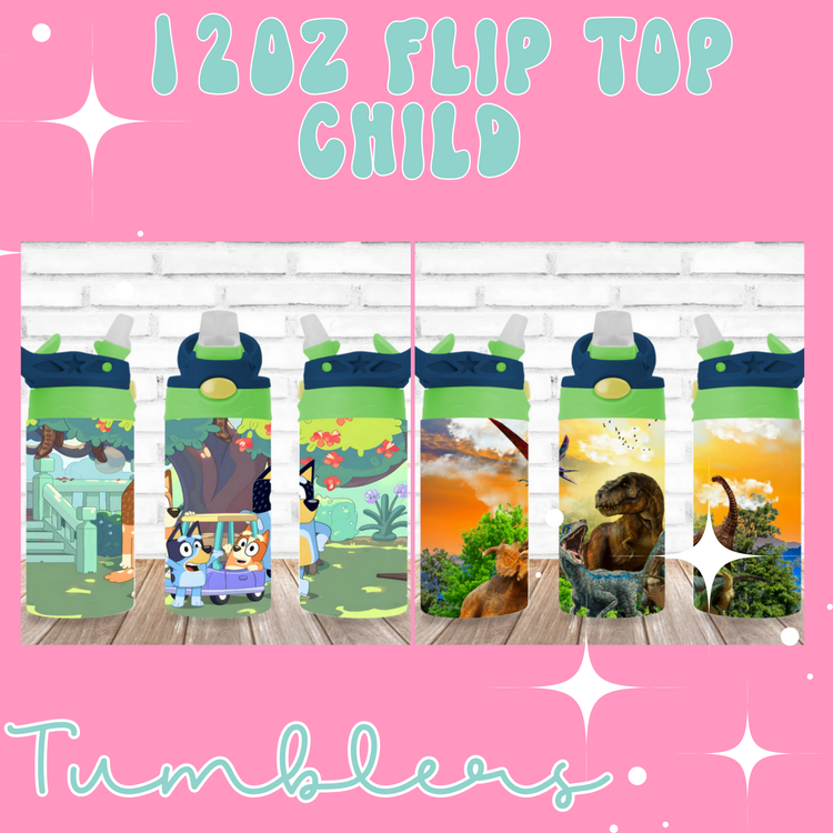 12 Oz Flip Top Child Themed Tumbler Related Collection