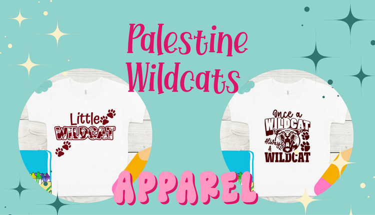Palestine Wildcats School Related Apparel Collection