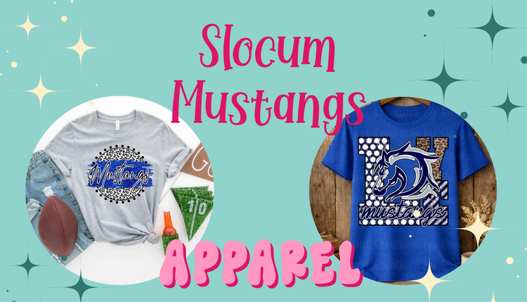 Slocum Mustangs School Related Apparel Collection