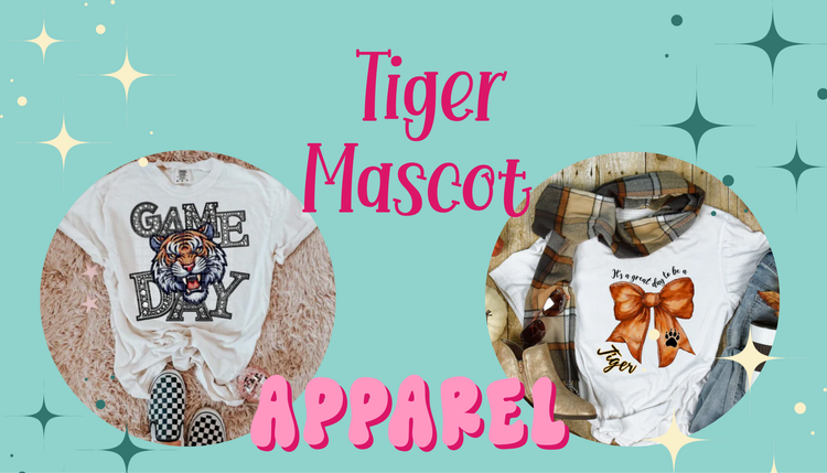 Tiger Mascot School Related Apparel Collection