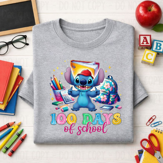 100 Days of School Stitch