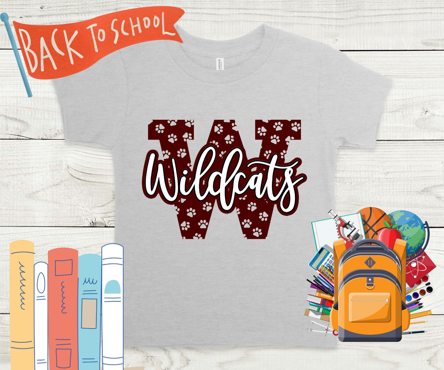 W is For Wildcats in Maroon