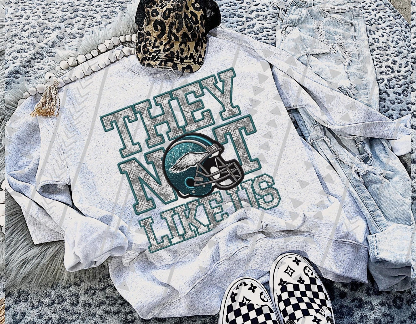 Faux Embroidery They Not Like Us Collection