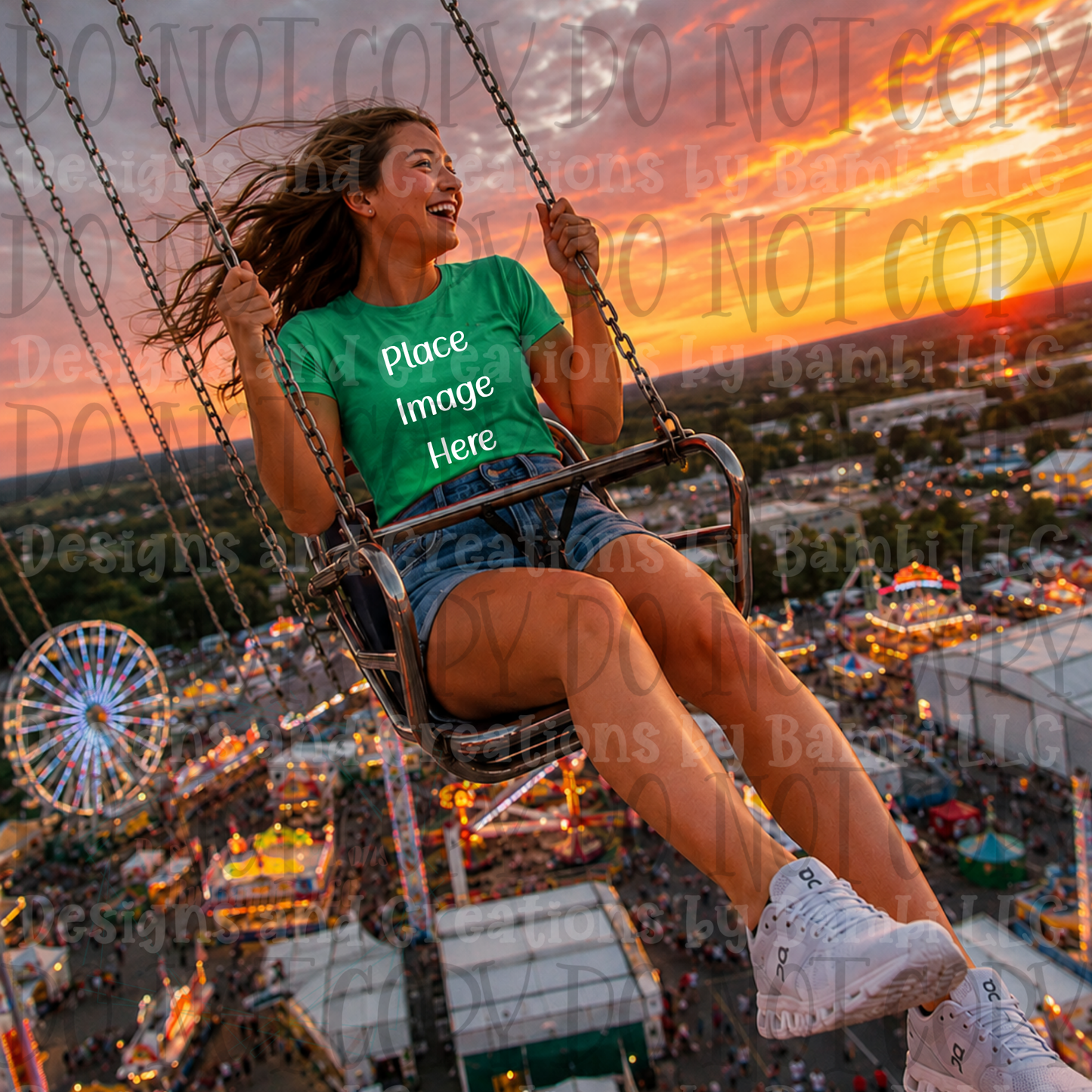 State Fair and Amusement Park Themed Apparel Mock Ups (Variety of Brands)