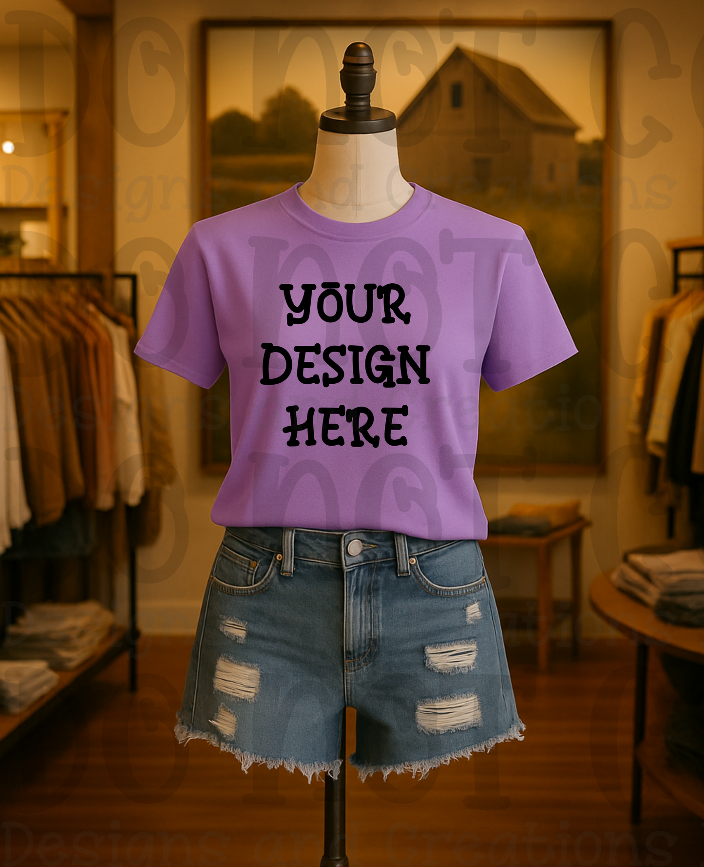 Rustic Themed Apparel Digital Mock Up Bundle