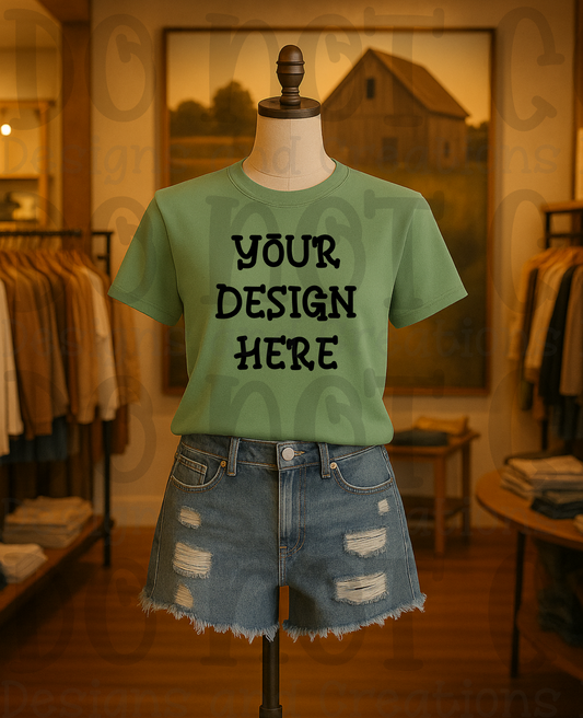 Rustic Themed Apparel Digital Mock Up Bundle