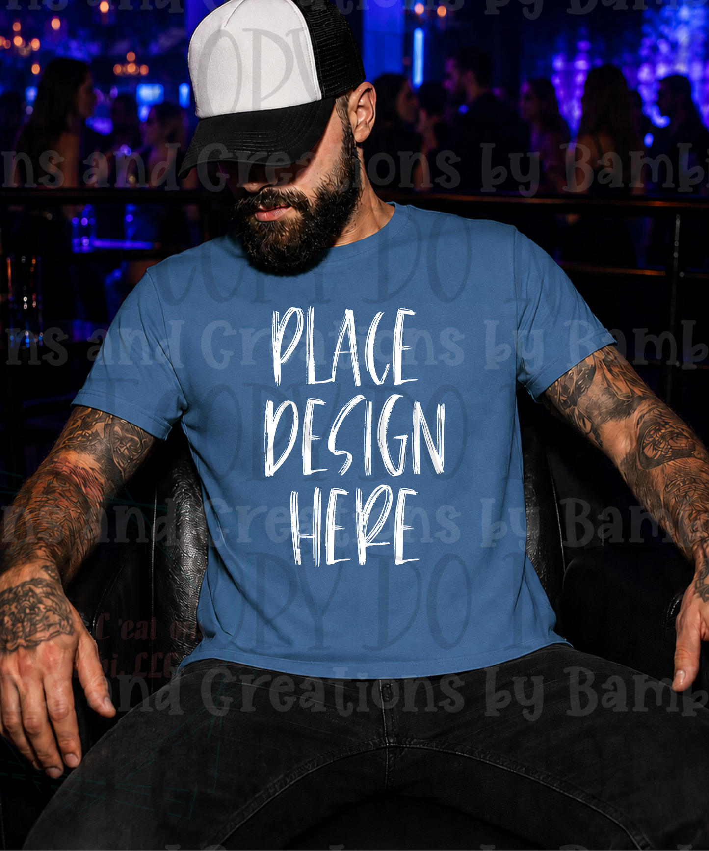 Variety of Father's Day Scene Apparel Mock Ups (Gildan Brand Only)