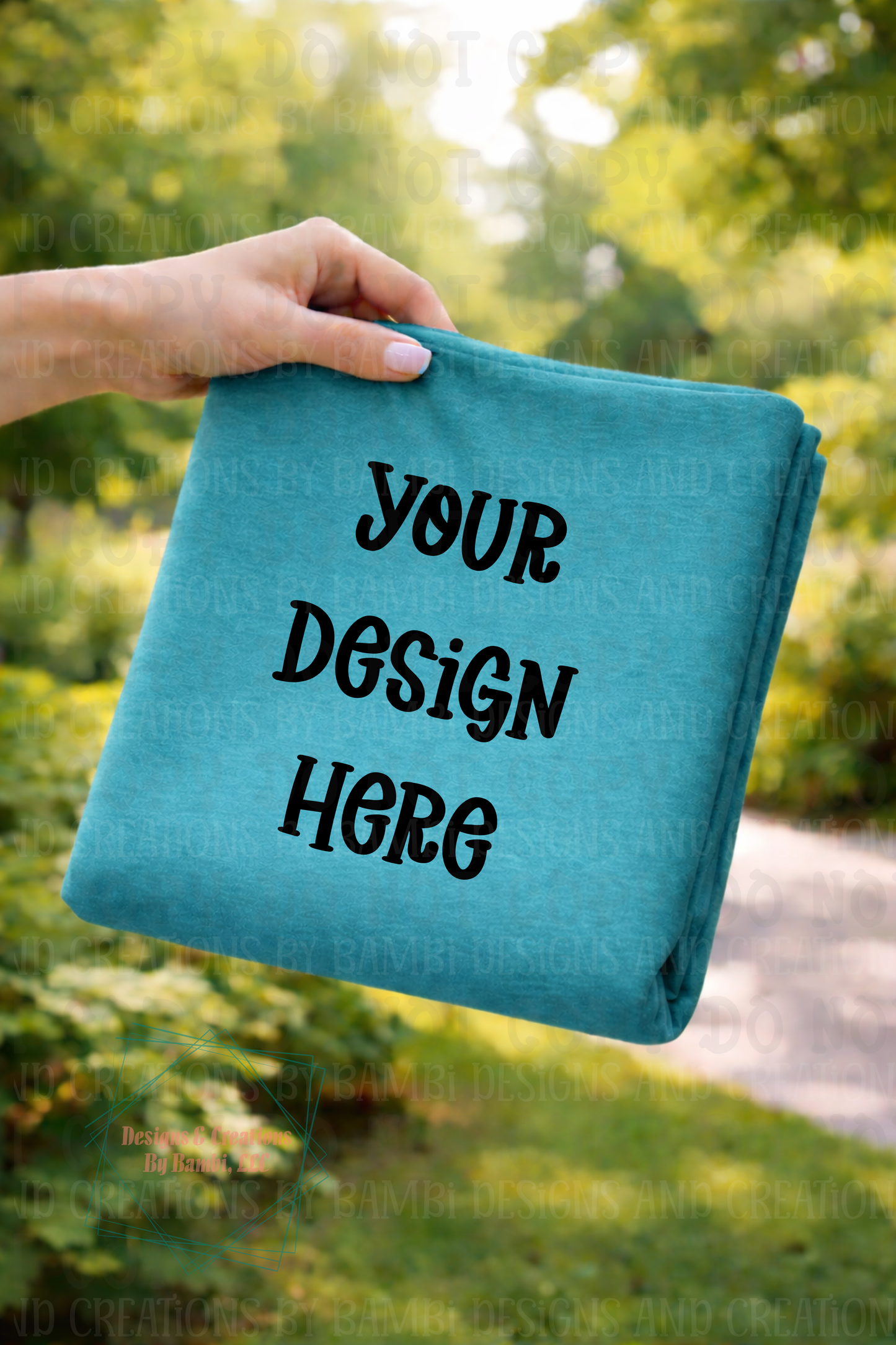 Outdoor Folded Tshirt Apparel Mock Ups