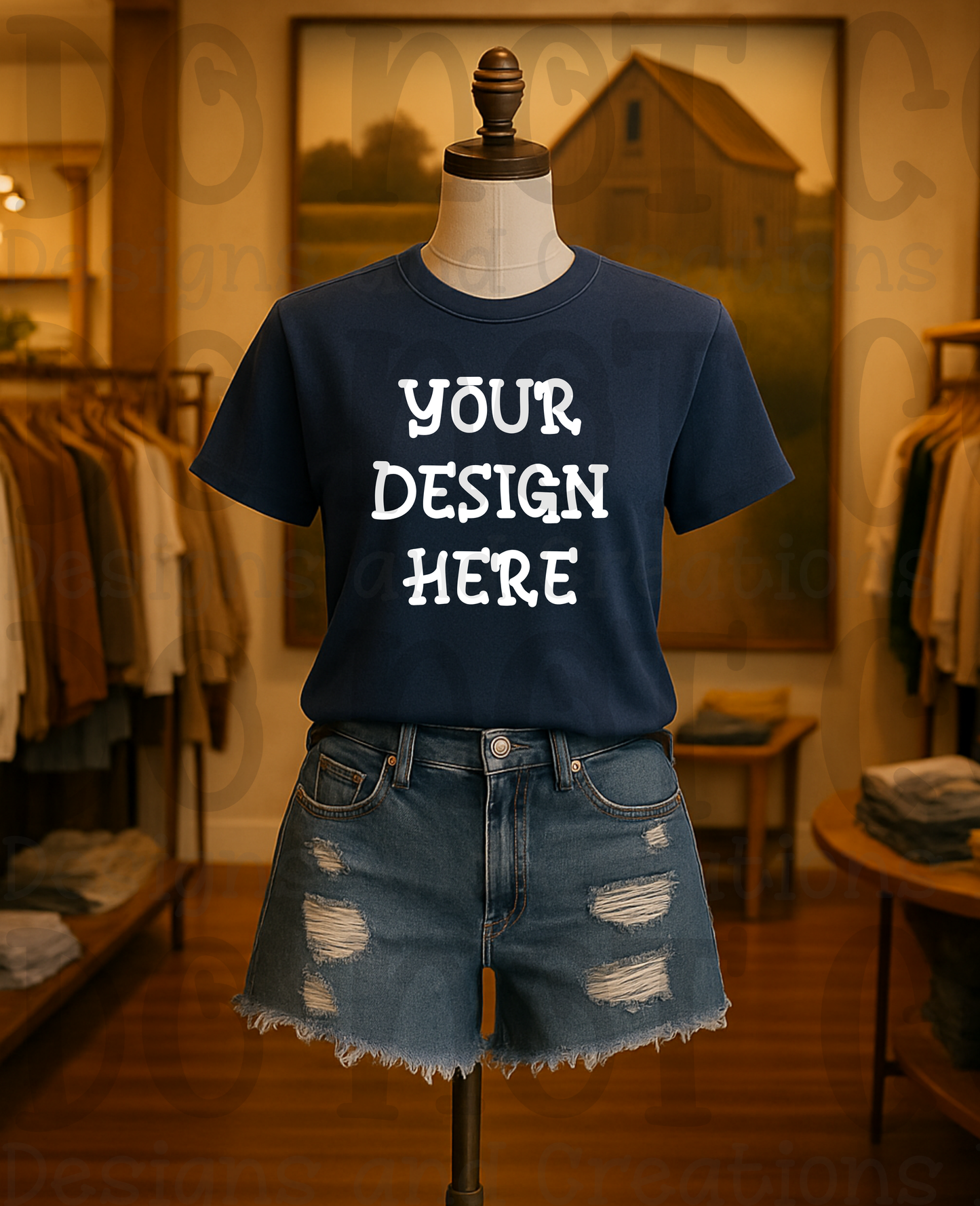 Rustic Themed Apparel Digital Mock Up Bundle