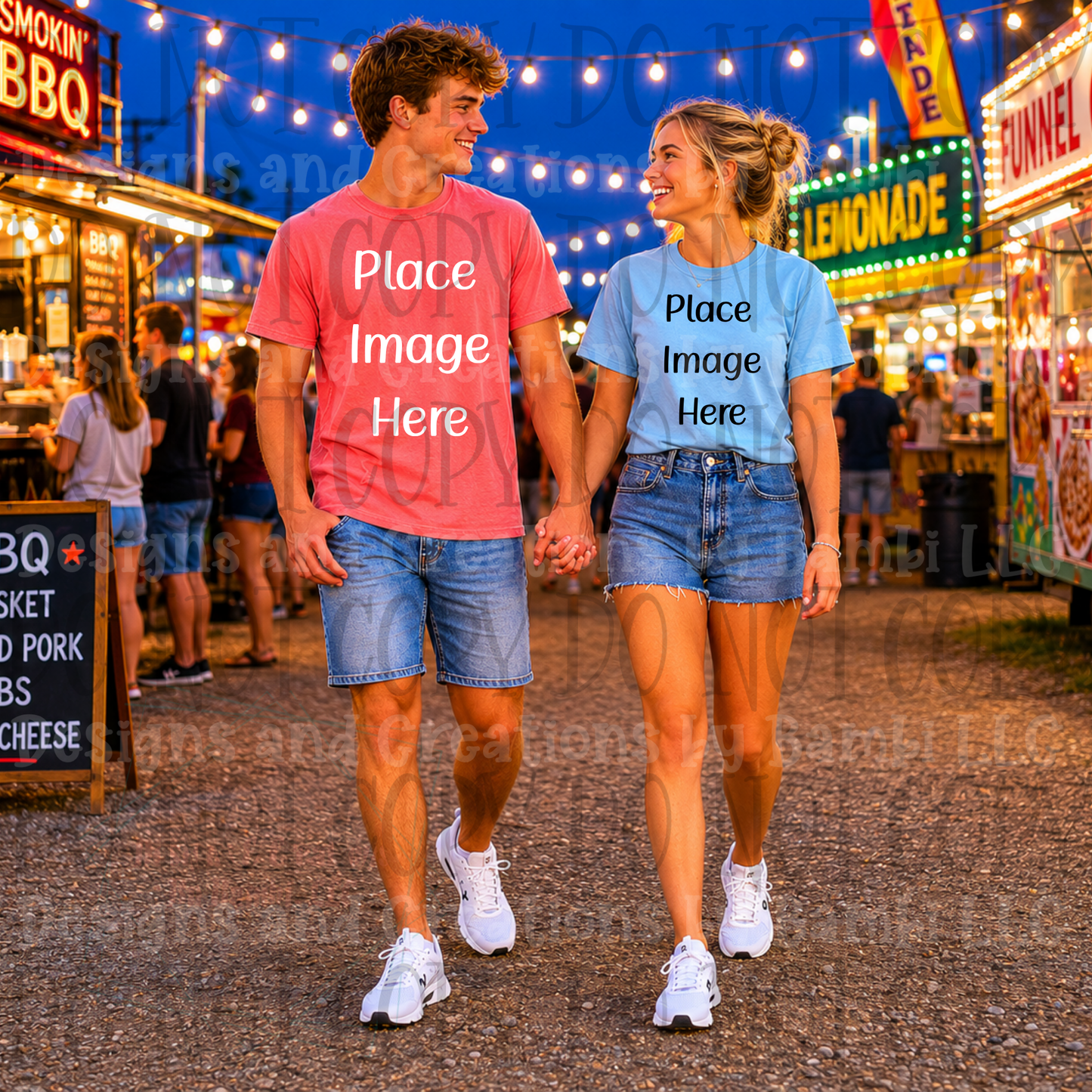 State Fair and Amusement Park Themed Apparel Mock Ups (Variety of Brands)