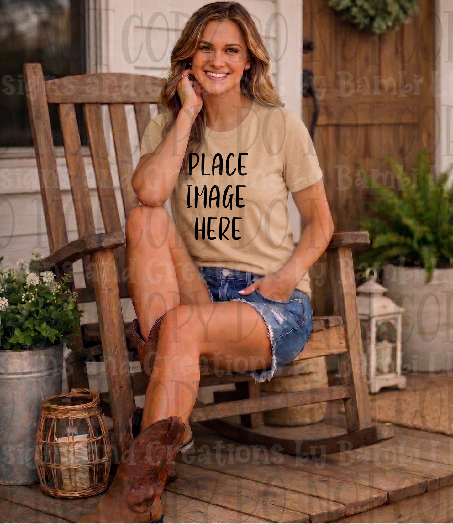 Western Mama Front Porch Sitting Apparel Mock Ups (Bella Canvas and Gildan Brand)