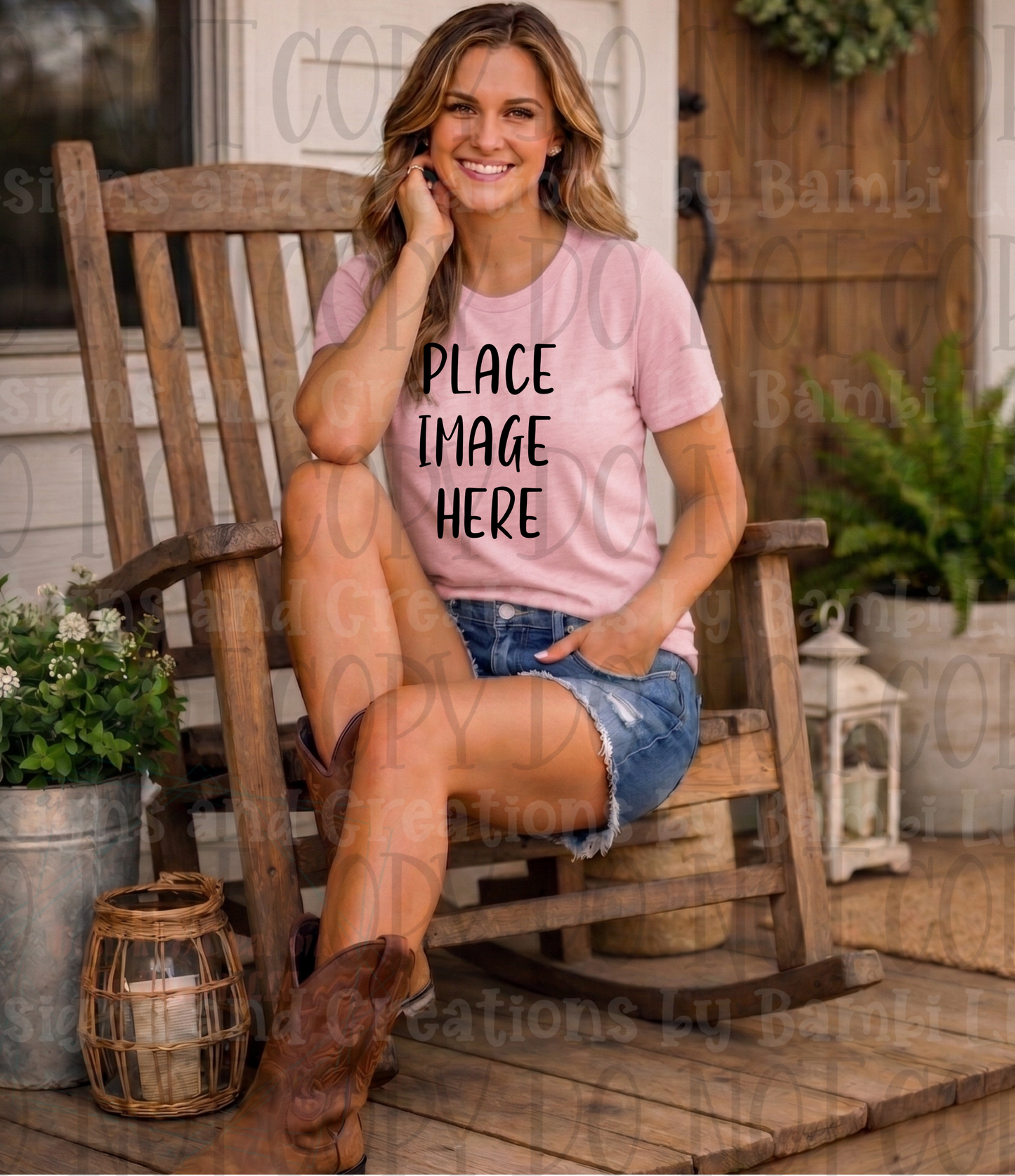 Western Mama Front Porch Sitting Apparel Mock Ups (Bella Canvas and Gildan Brand)