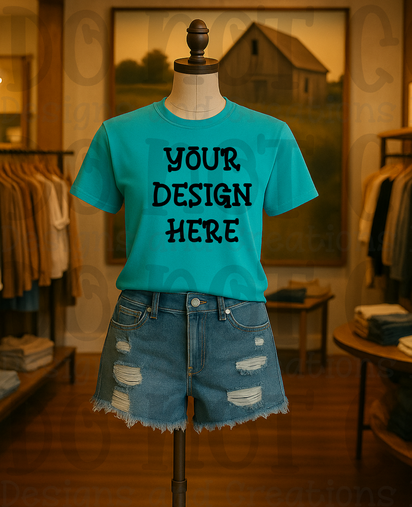 Rustic Themed Apparel Digital Mock Up Bundle