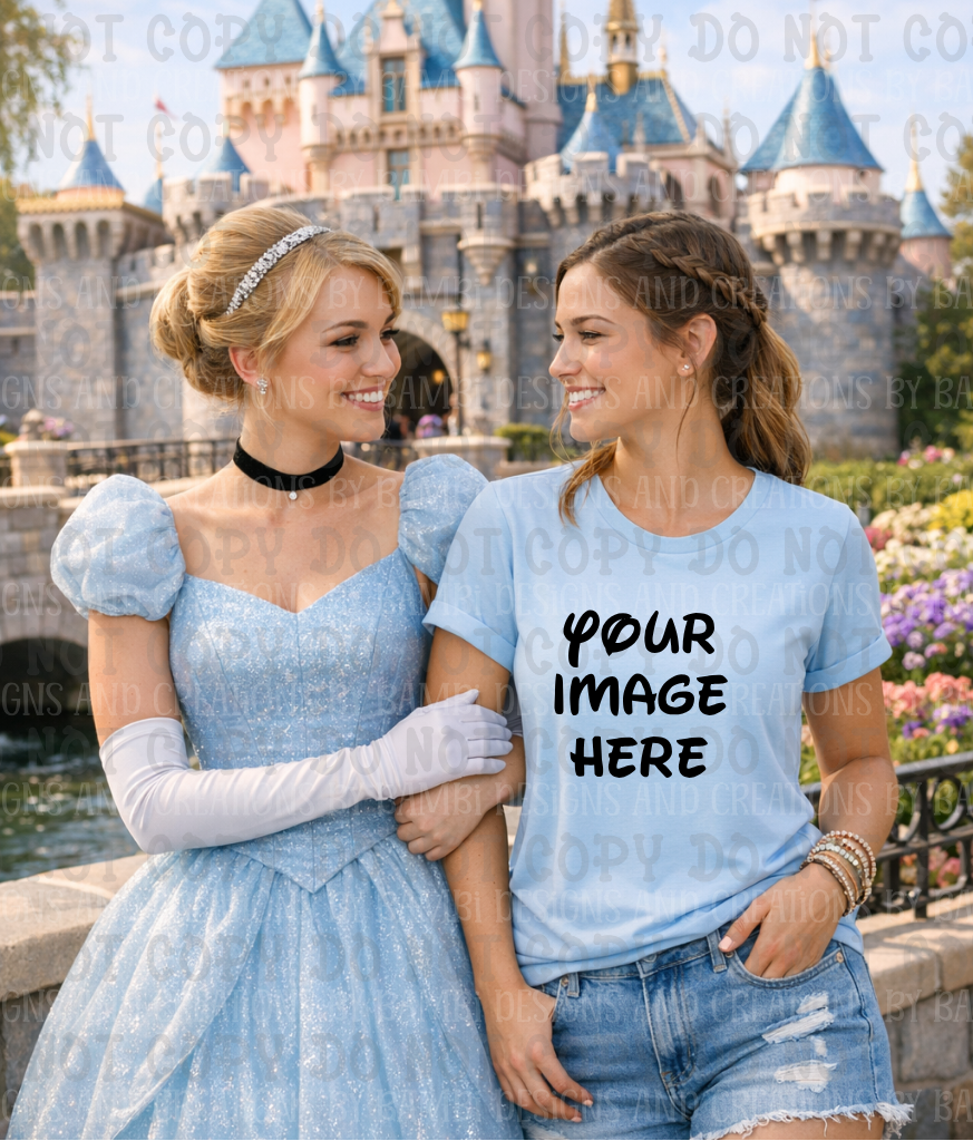 Disney Princess- Mommy and Me Gildan Apparel Mock Ups