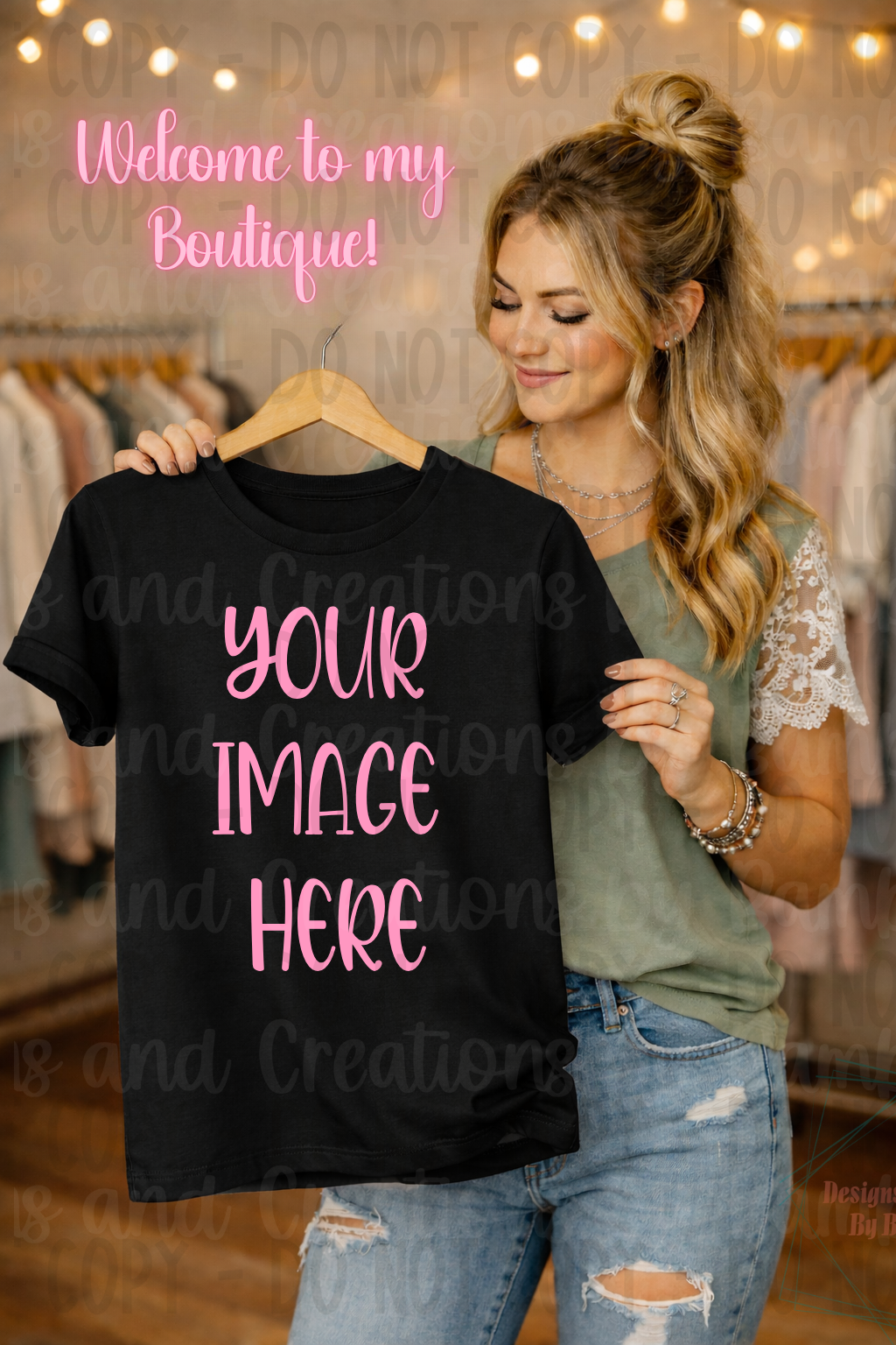 Boutique Themed Indoor Lifestyle Gildan Apparel Mock Ups