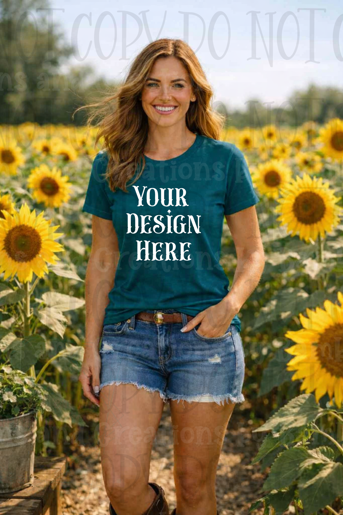 Western Mama in Fields Apparel Mock Ups (Bella Canvas, Comfort Colors, and Gildan Brands)