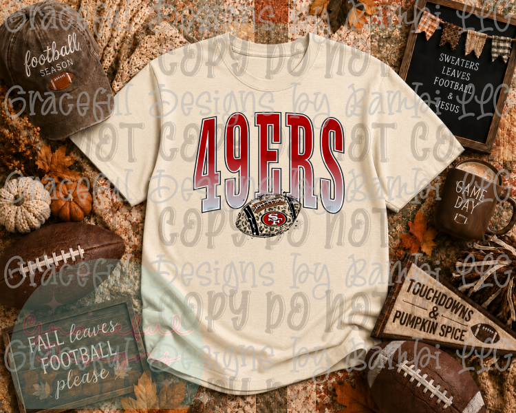 Tall Letter Mascots with Leopard Football Collection
