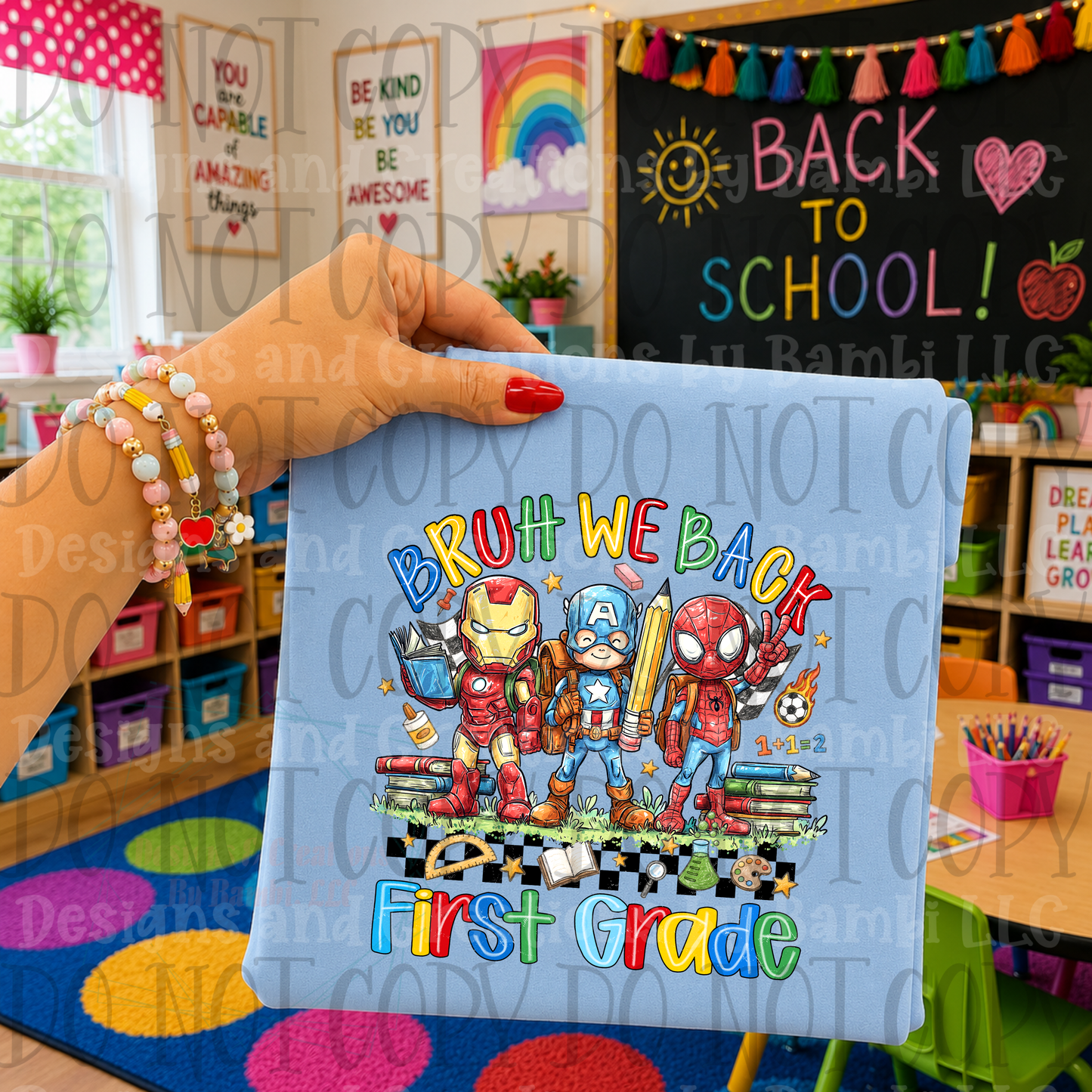 Retro Back To School Super Hero Collection