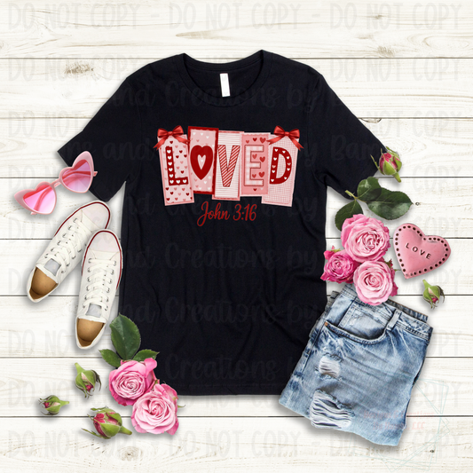 Loved John 3:16 Valentine