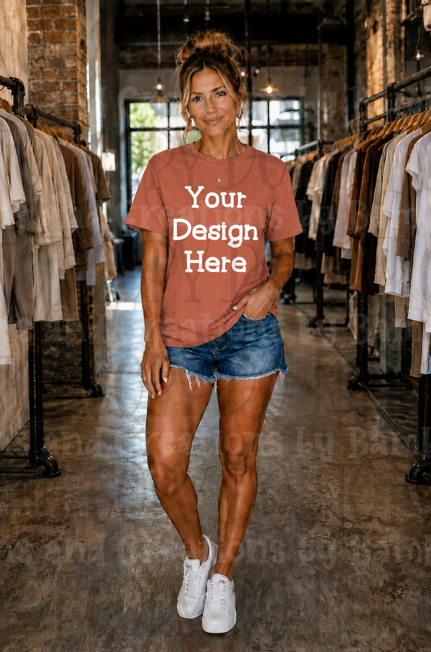 Variety of Boutique Style Apparel Mock Ups (Bella Canvas and Gildan Brands)