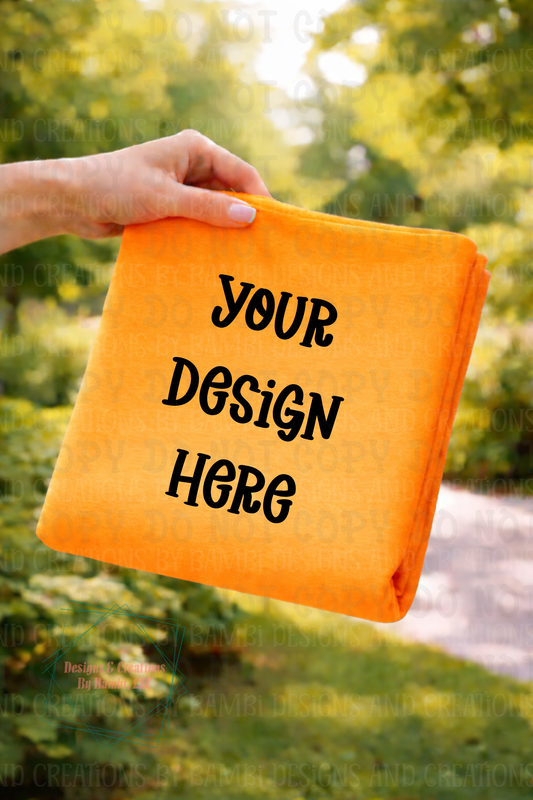 Outdoor Folded Tshirt Apparel Mock Ups