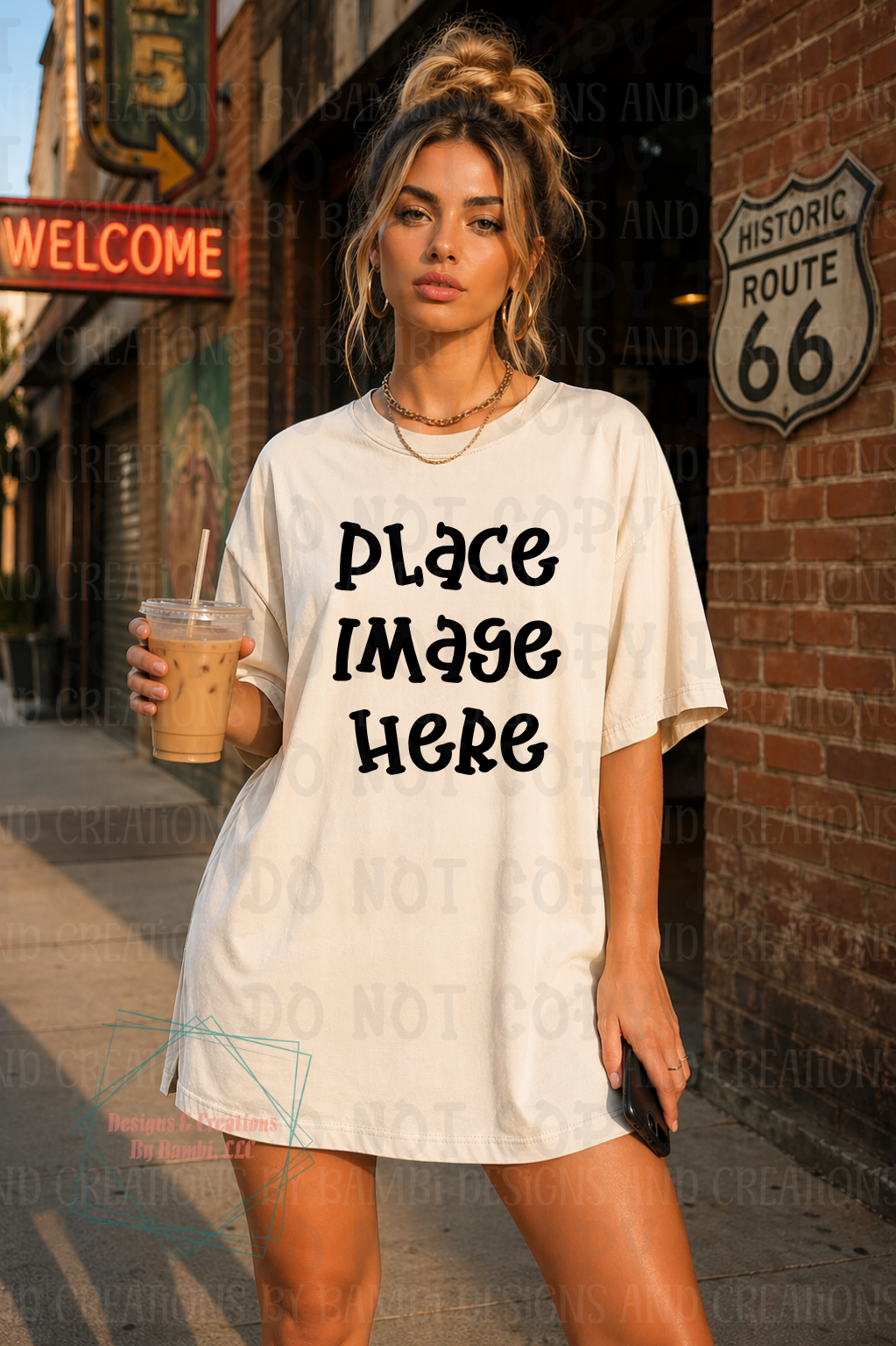 Boutique Themed Outdoor Lifestyle Scene Gildan Apparel Mock Ups
