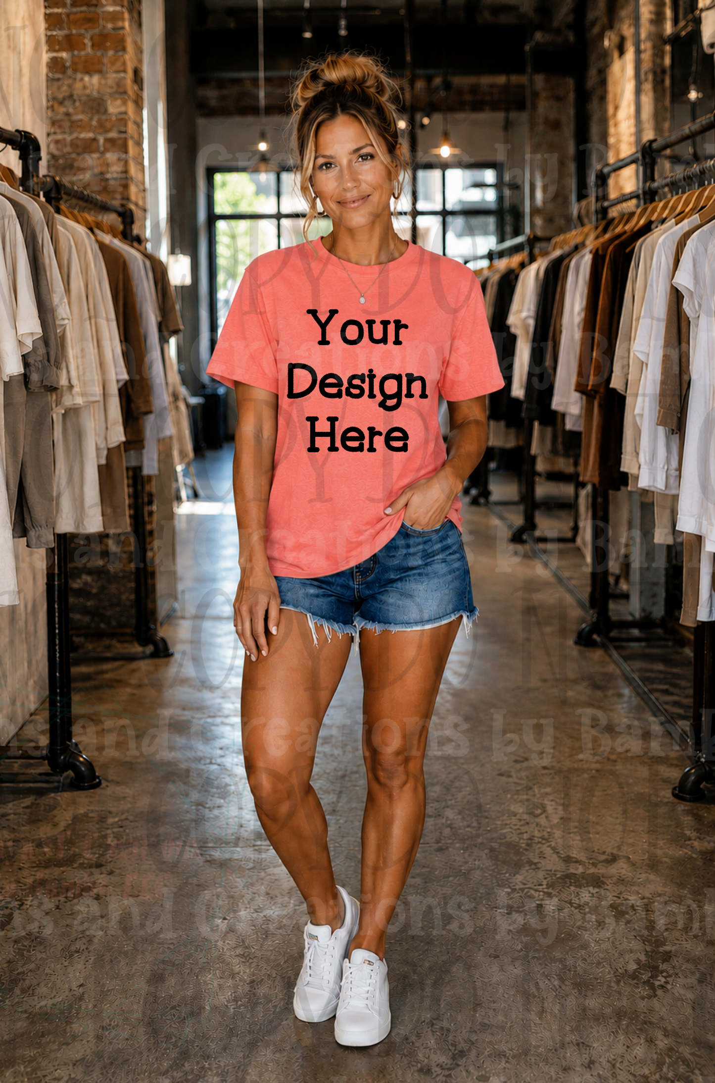 Variety of Boutique Style Apparel Mock Ups (Bella Canvas and Gildan Brands)