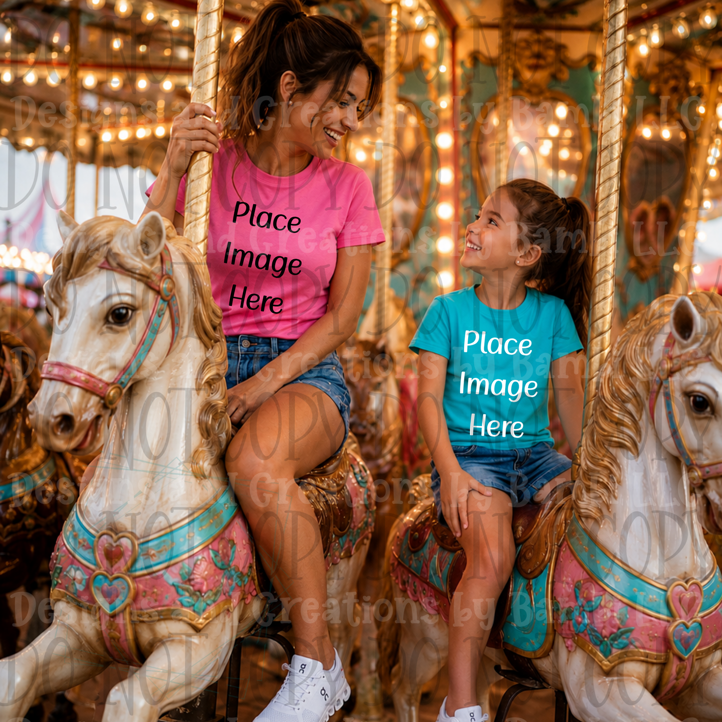 State Fair and Amusement Park Themed Apparel Mock Ups (Variety of Brands)