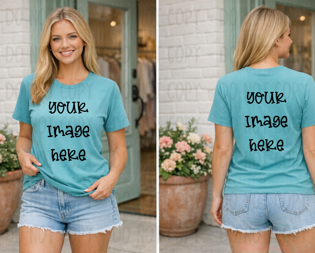 Spring-Summer Themed Gildan Apparel Mock Ups