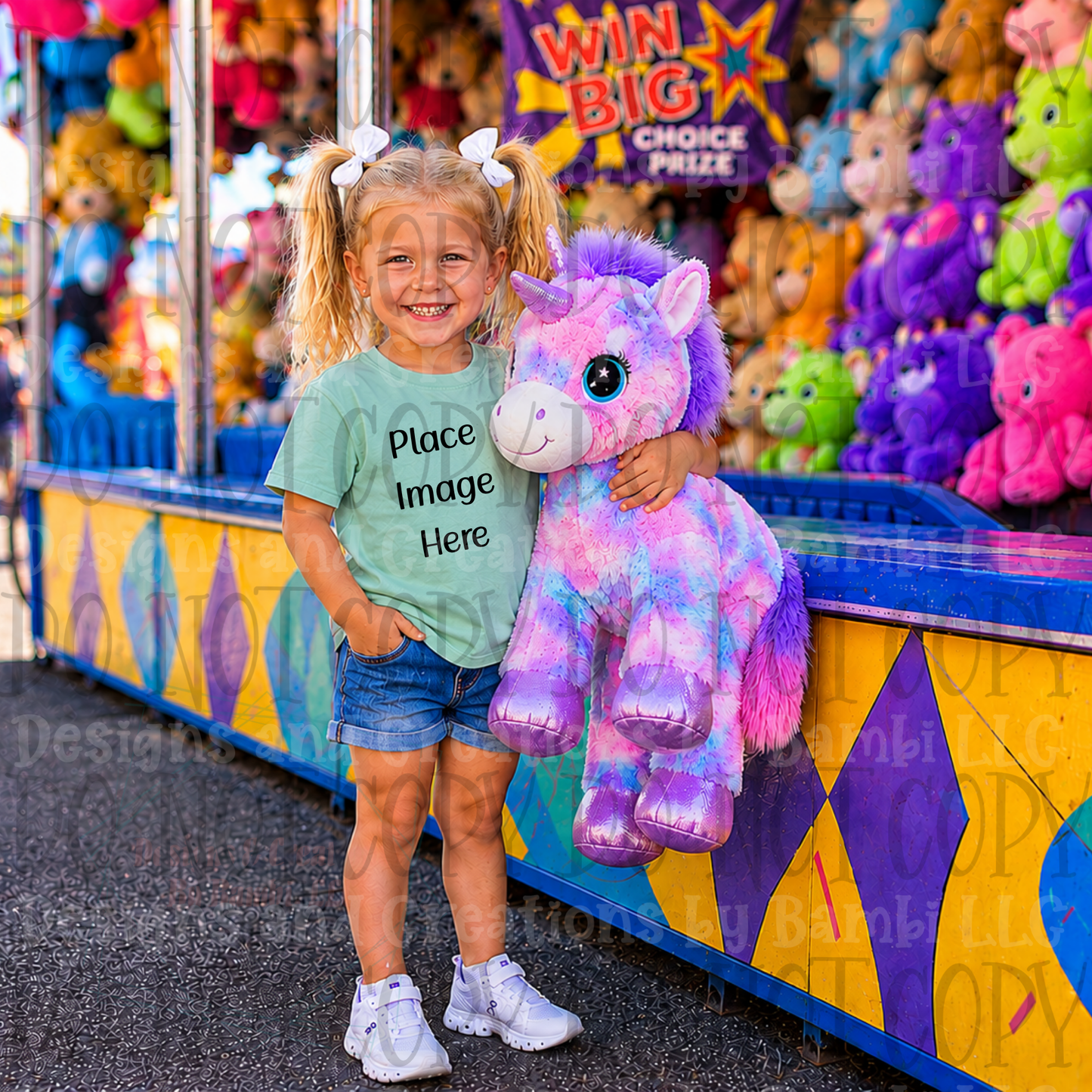 State Fair and Amusement Park Themed Apparel Mock Ups (Variety of Brands)