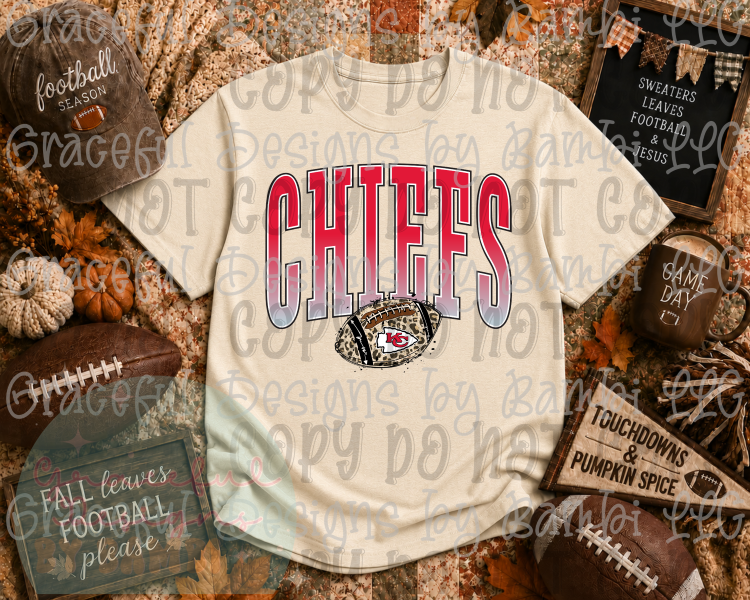 Tall Letter Mascots with Leopard Football Collection