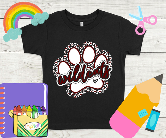 Palestine Wildcats with Paw Print