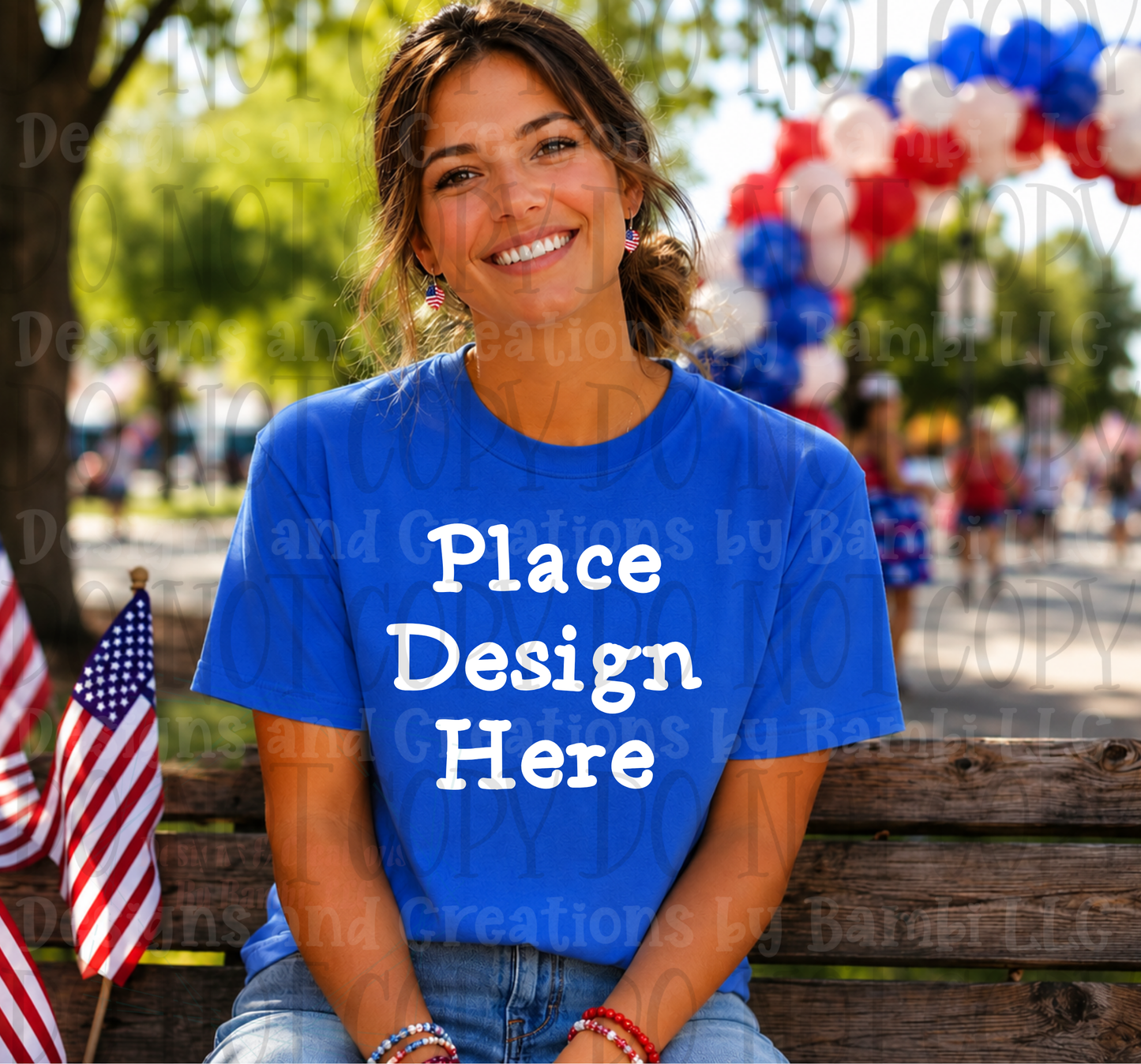 Variety of Patriotic Scenes and Theme Apparel Mock Ups (Various Brands)