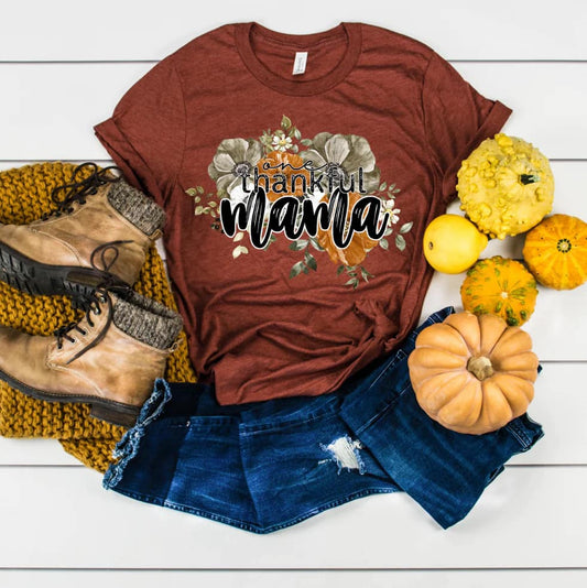 One Thankful Mama with Pumpkins