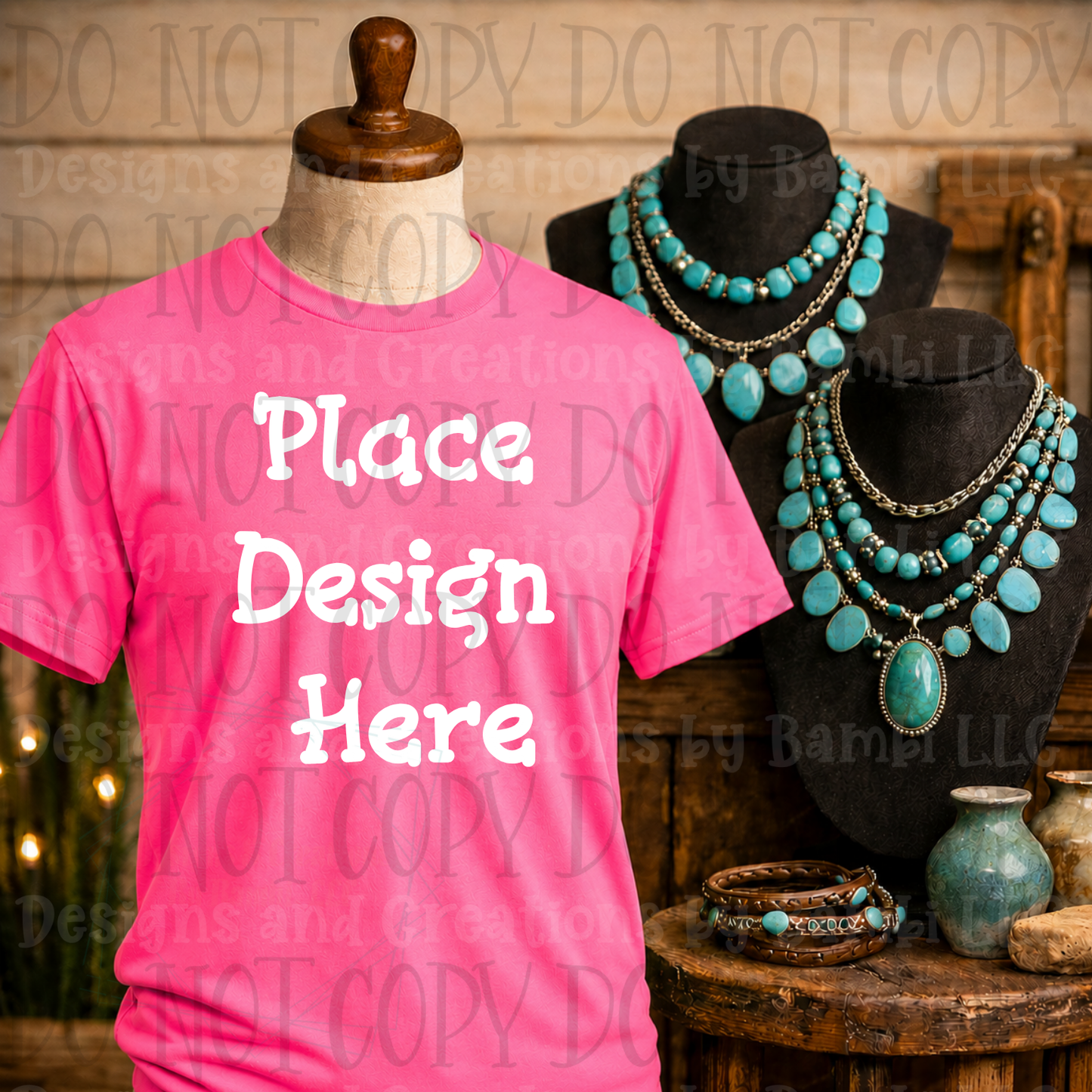 Variety of Western Style Themes and Scene Apparel Mock Ups (Various Brands)