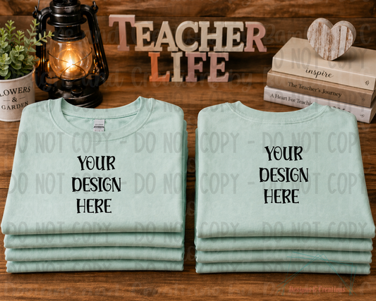 Teacher Life Gildan Apparel Mock Ups