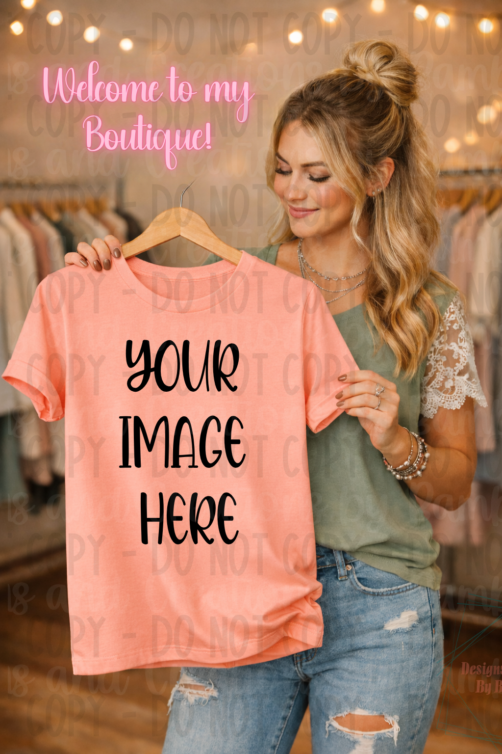 Boutique Themed Indoor Lifestyle Gildan Apparel Mock Ups