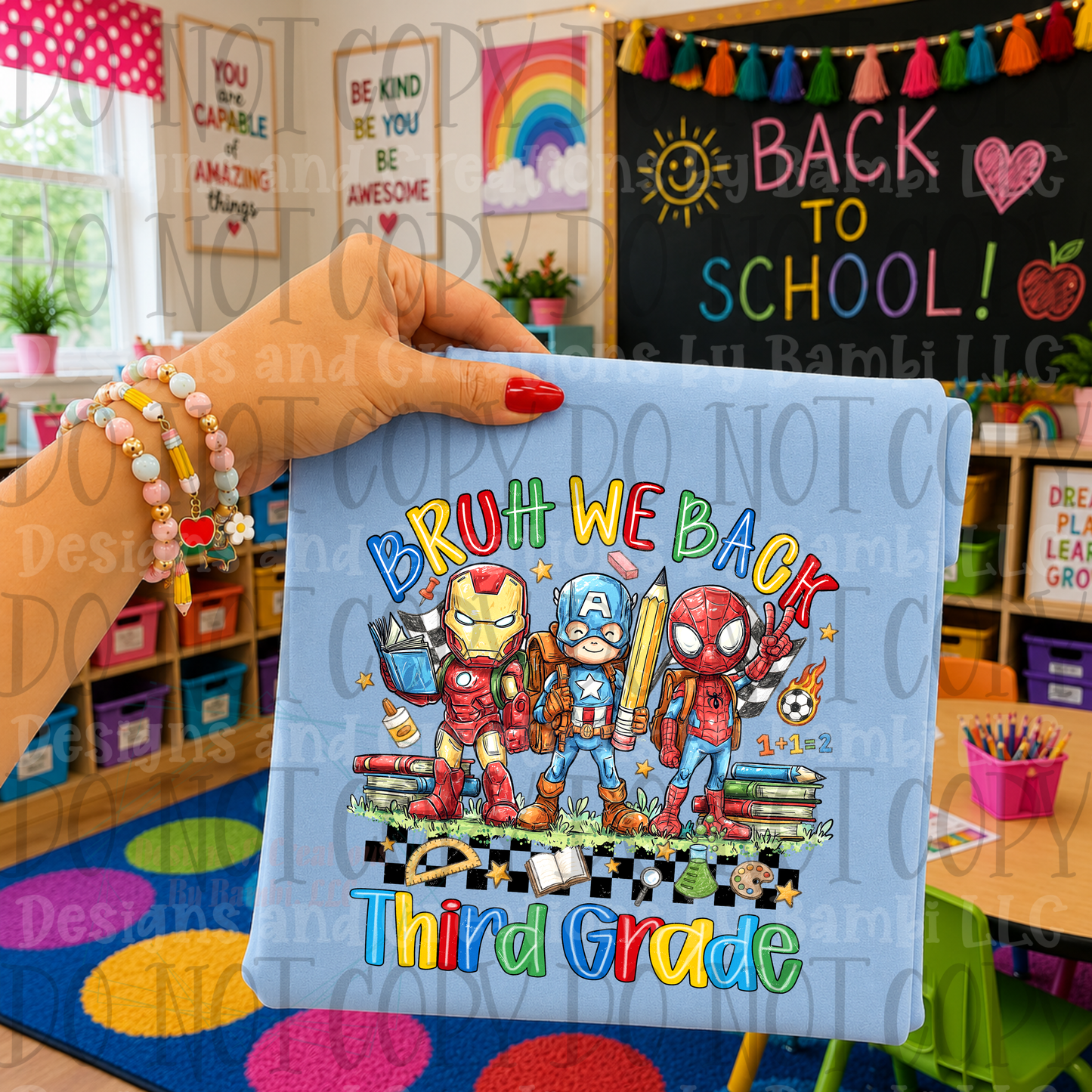 Retro Back To School Super Hero Collection