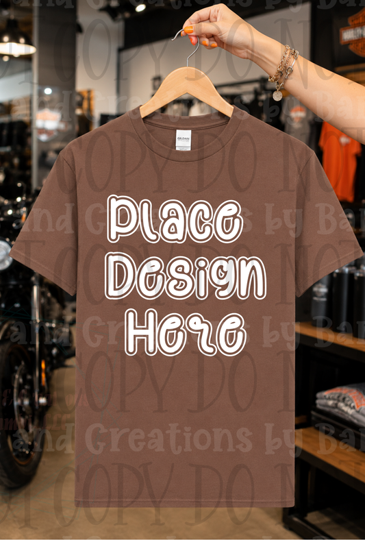 Variety of Father's Day Scene Apparel Mock Ups (Gildan Brand Only)