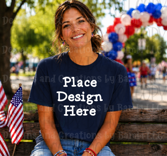 Variety of Patriotic Scenes and Theme Apparel Mock Ups (Various Brands)