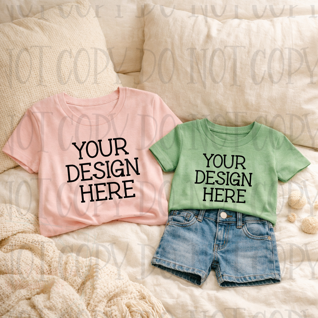 Mommy and Me Boutique Themed Apparel Mock Ups