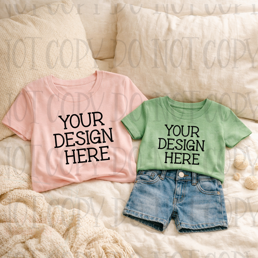 Mommy and Me Boutique Themed Apparel Mock Ups