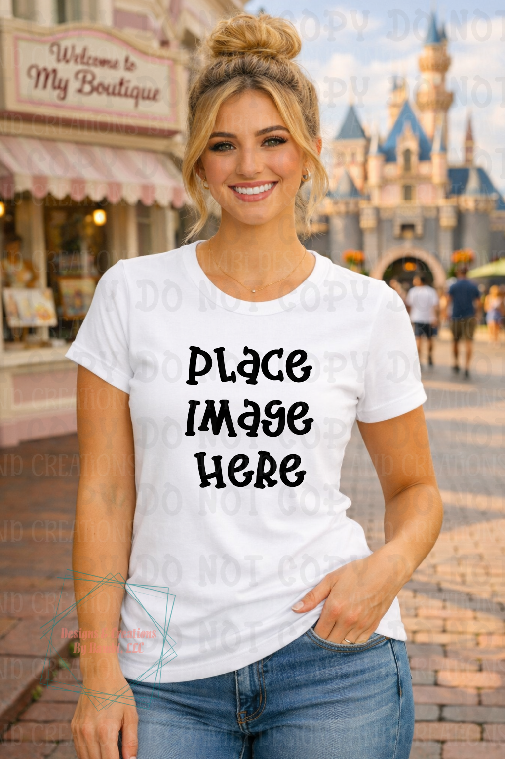 Boutique Themed Outdoor Lifestyle Scene Gildan Apparel Mock Ups