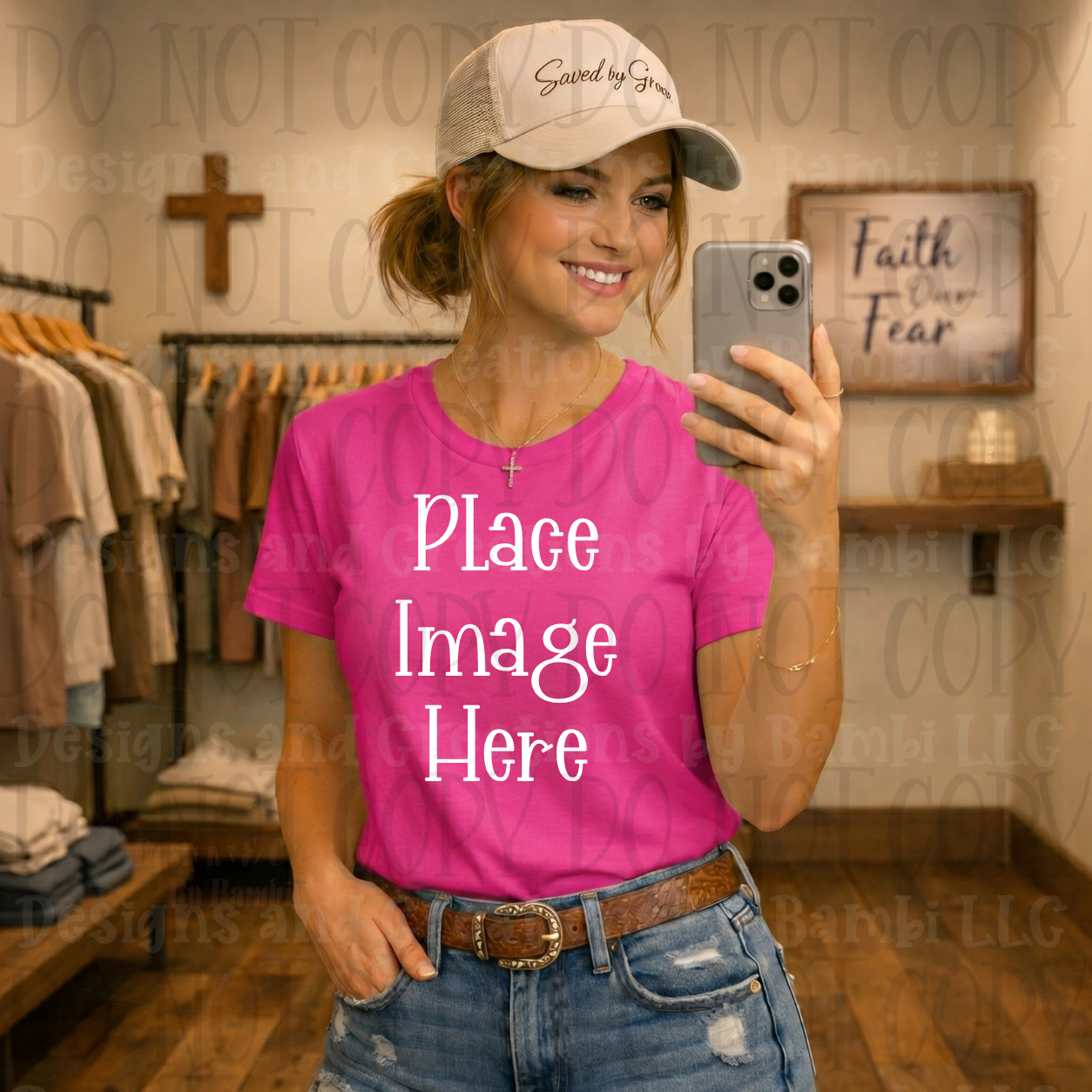 Faith Based Western Style Apparel Mock Ups (Gildan Brand)